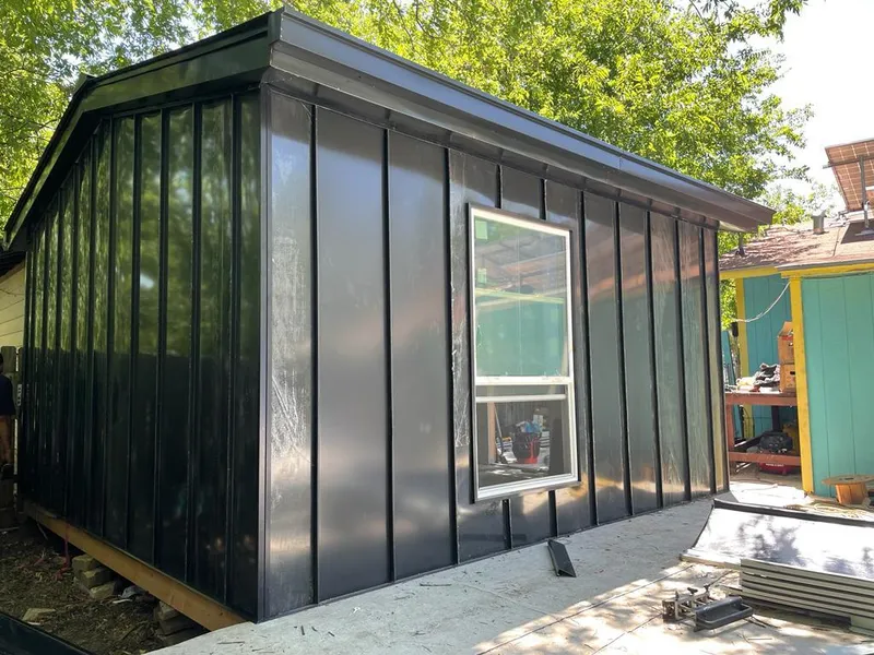 Black standing seam metal wall panels for Metal Roof Installation in Shippensburg